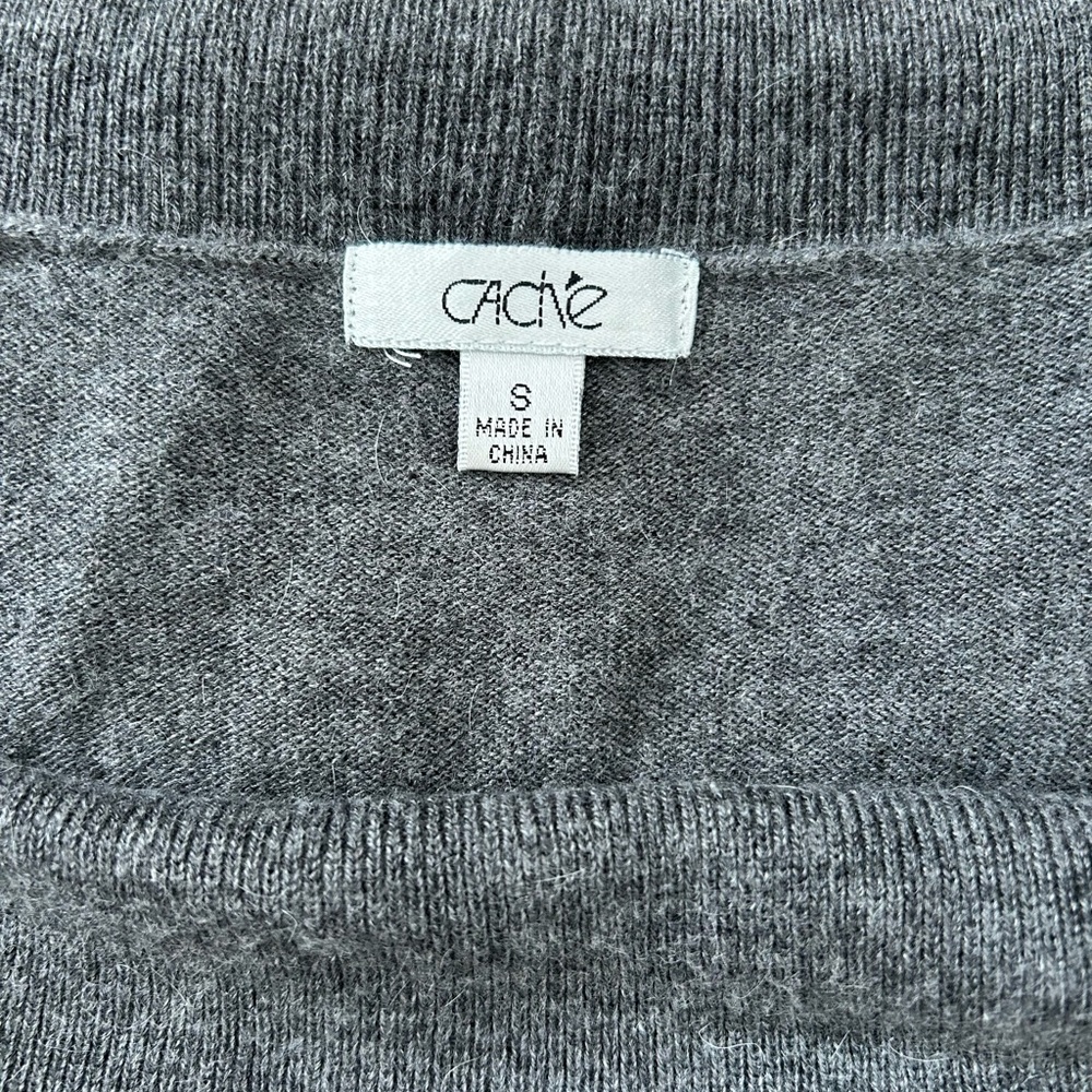 Caché Gray Cowl Neck Sweater - Picture 5 of 6